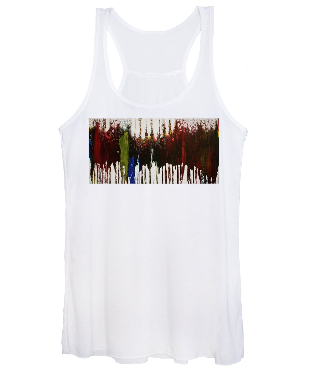 Pour Women's Tank Top featuring the mixed media Spirited by Aimee Bruno