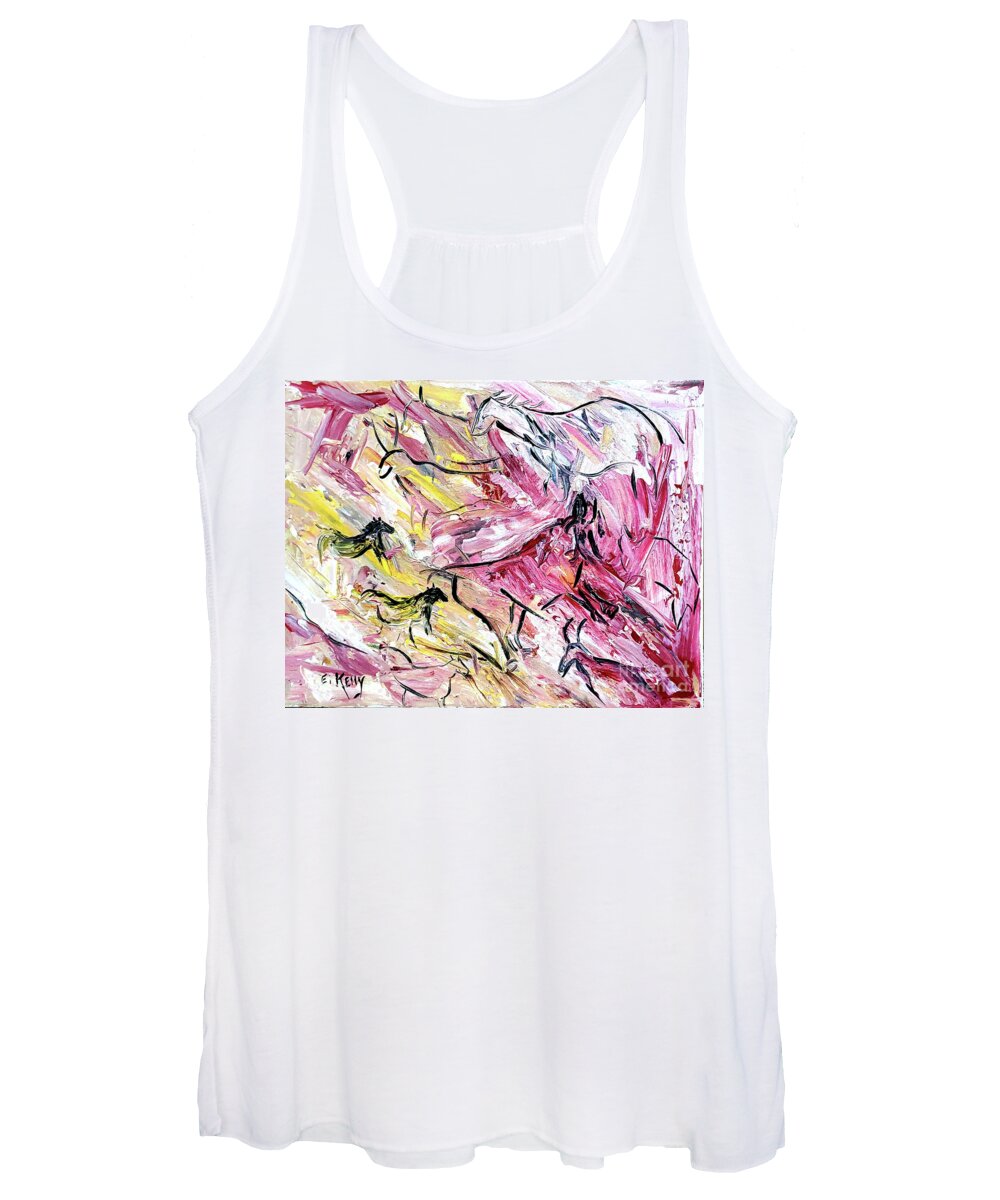 Journey Women's Tank Top featuring the painting The Journey Begins #3 by Eileen Kelly