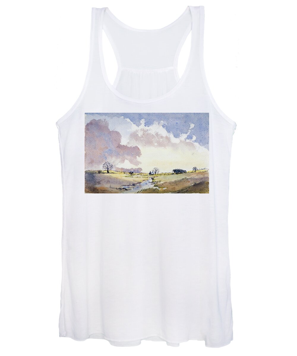The Quiet Man Women's Tank Top featuring the painting 'The Quiet Man' Country by Rob Hemphill