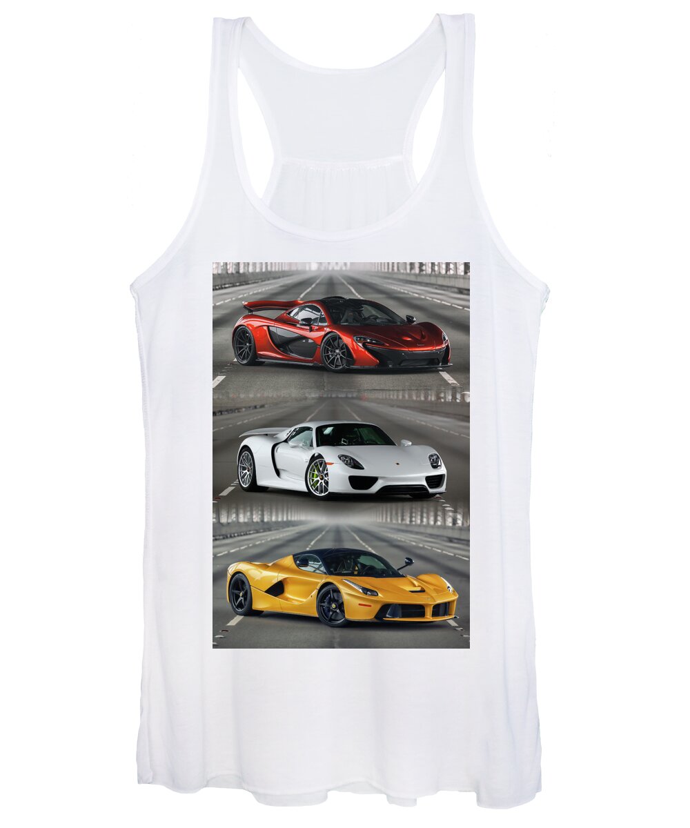 Porsche Women's Tank Top featuring the photograph The Trinity Poster by ItzKirb Photography