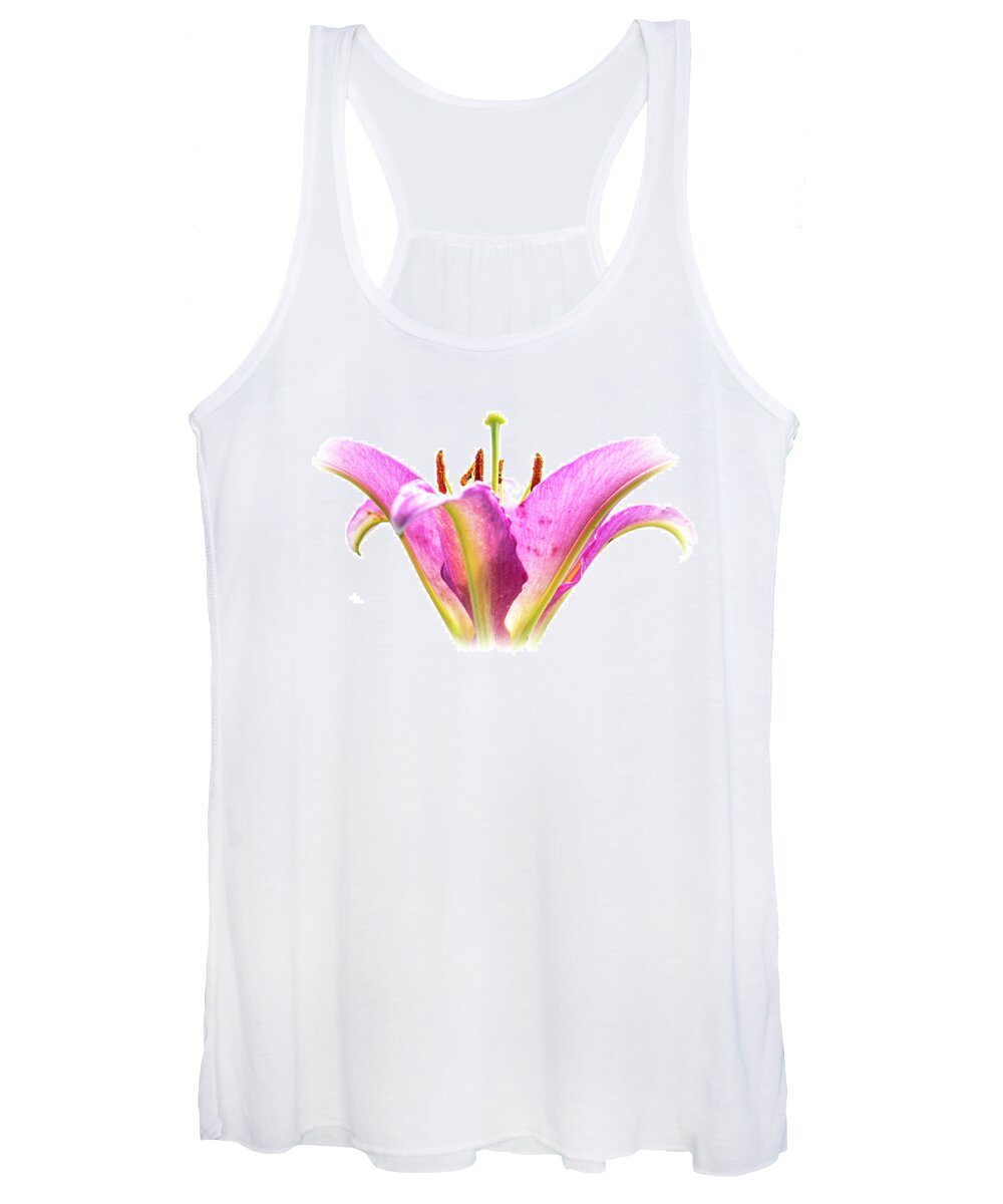 Lily Women's Tank Top featuring the photograph Tickled Pink by Carol Senske