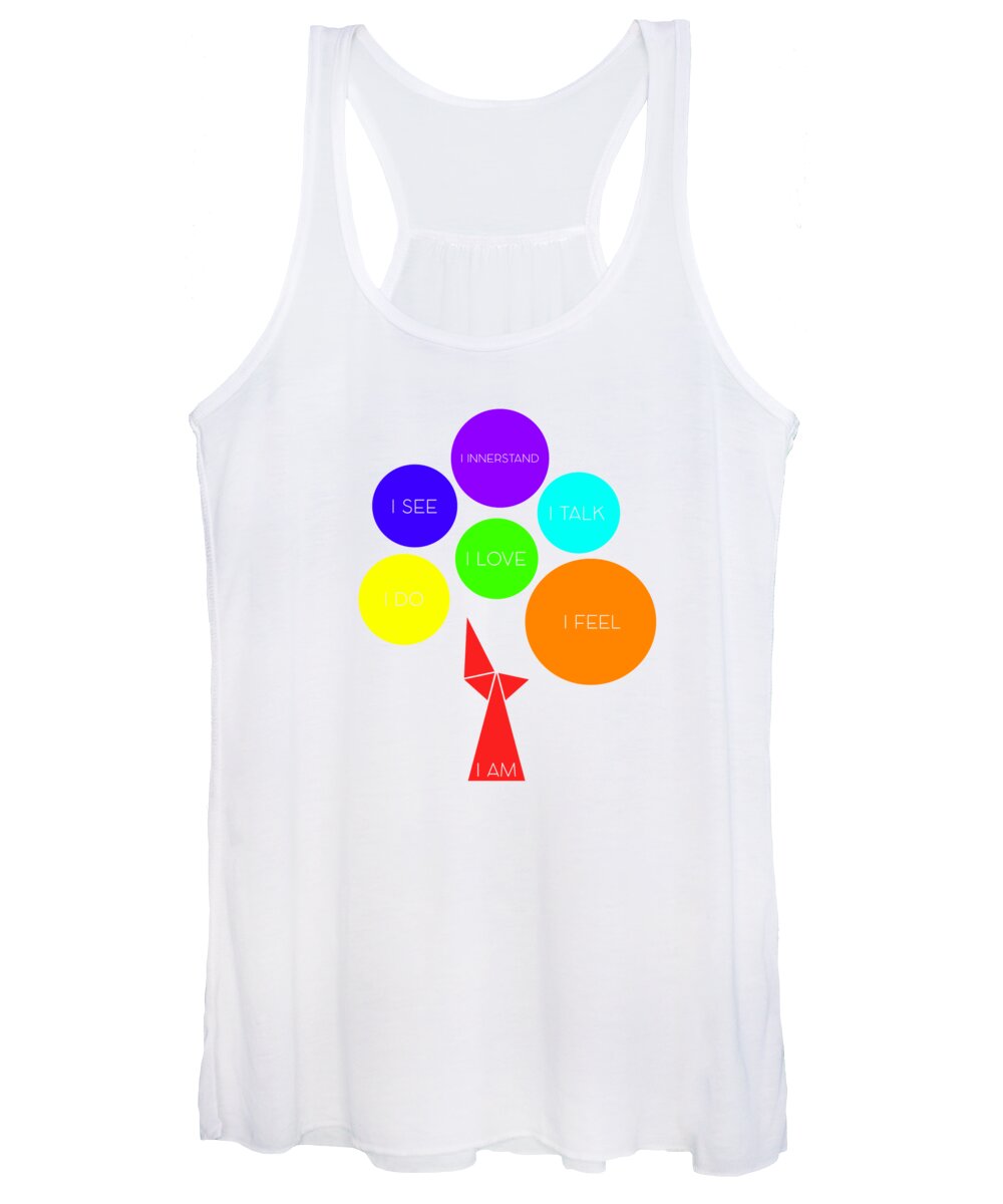 Sacred Geometry Women's Tank Top featuring the digital art Tree Of Chakras_3 by Az Jackson