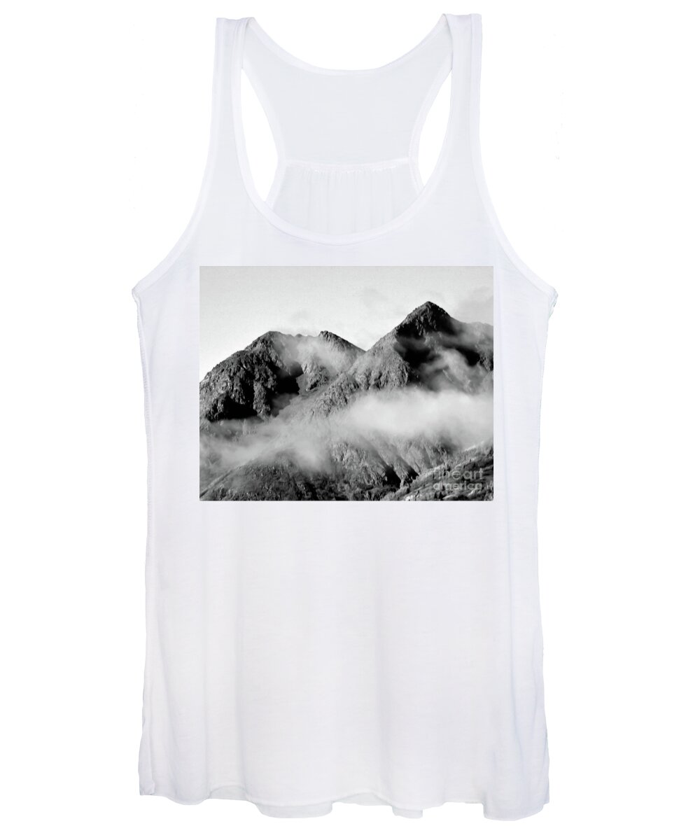Mountain Women's Tank Top featuring the photograph Twin Peaks by Kimberly Blom-Roemer