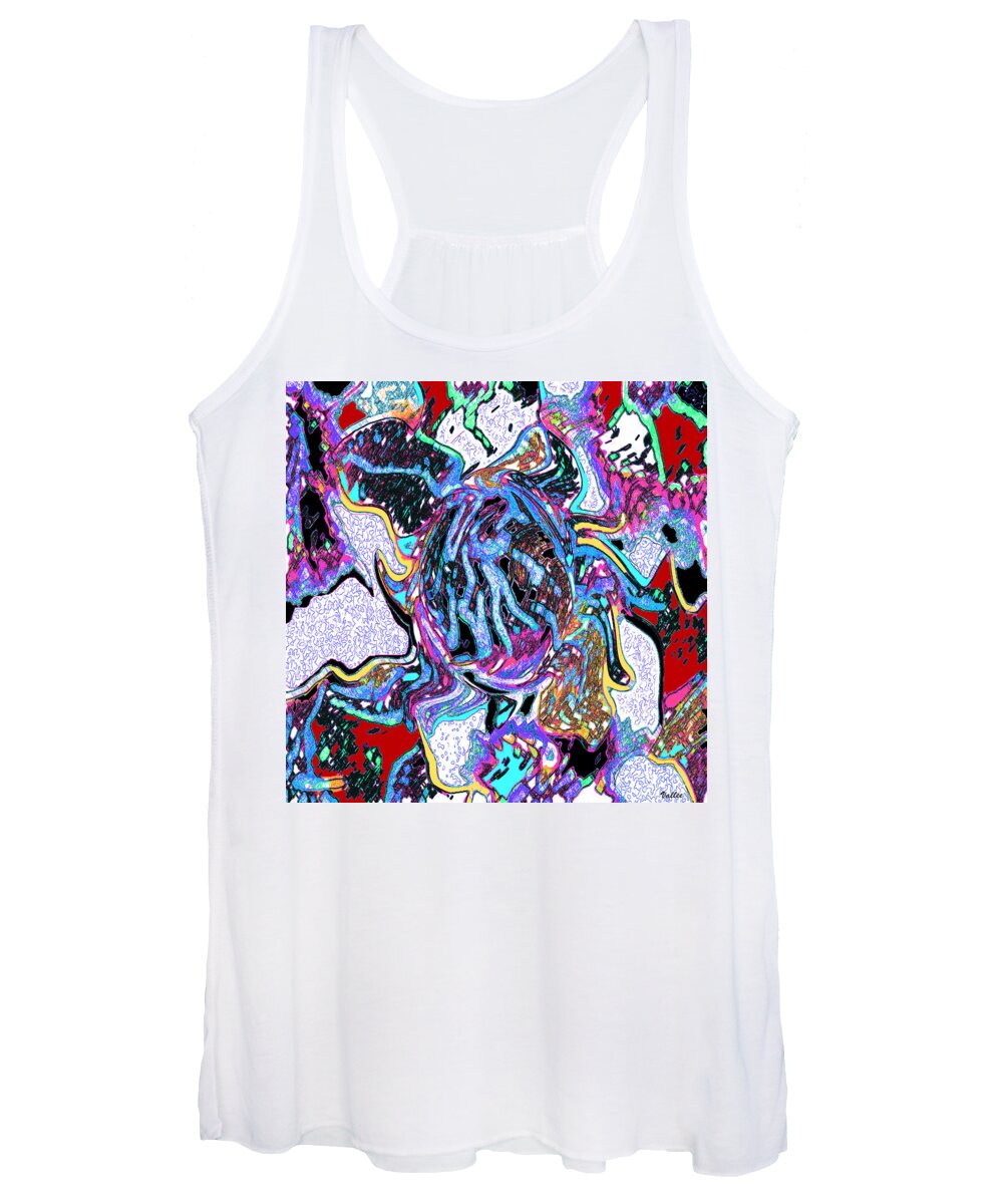 Pandemic Women's Tank Top featuring the painting Unmasked by Vallee Johnson