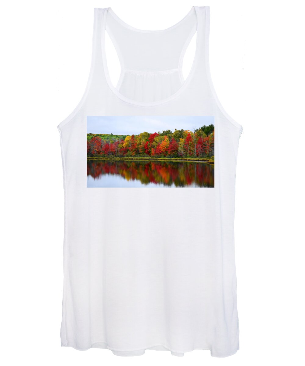 Upper Peninsula Women's Tank Top featuring the photograph UP Colors by Terry M Olson