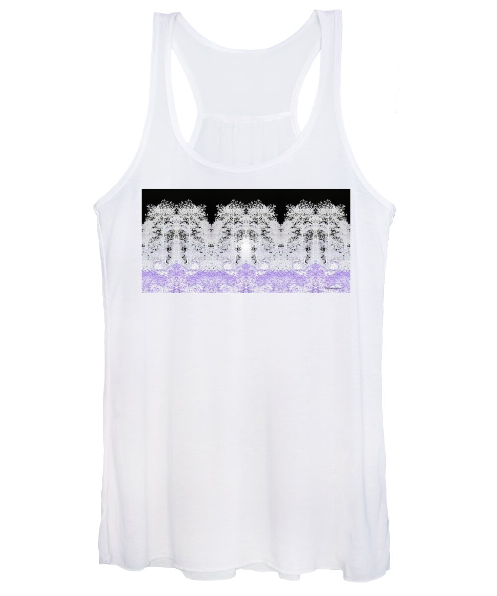 Forest Women's Tank Top featuring the digital art White Forest by Teresamarie Yawn