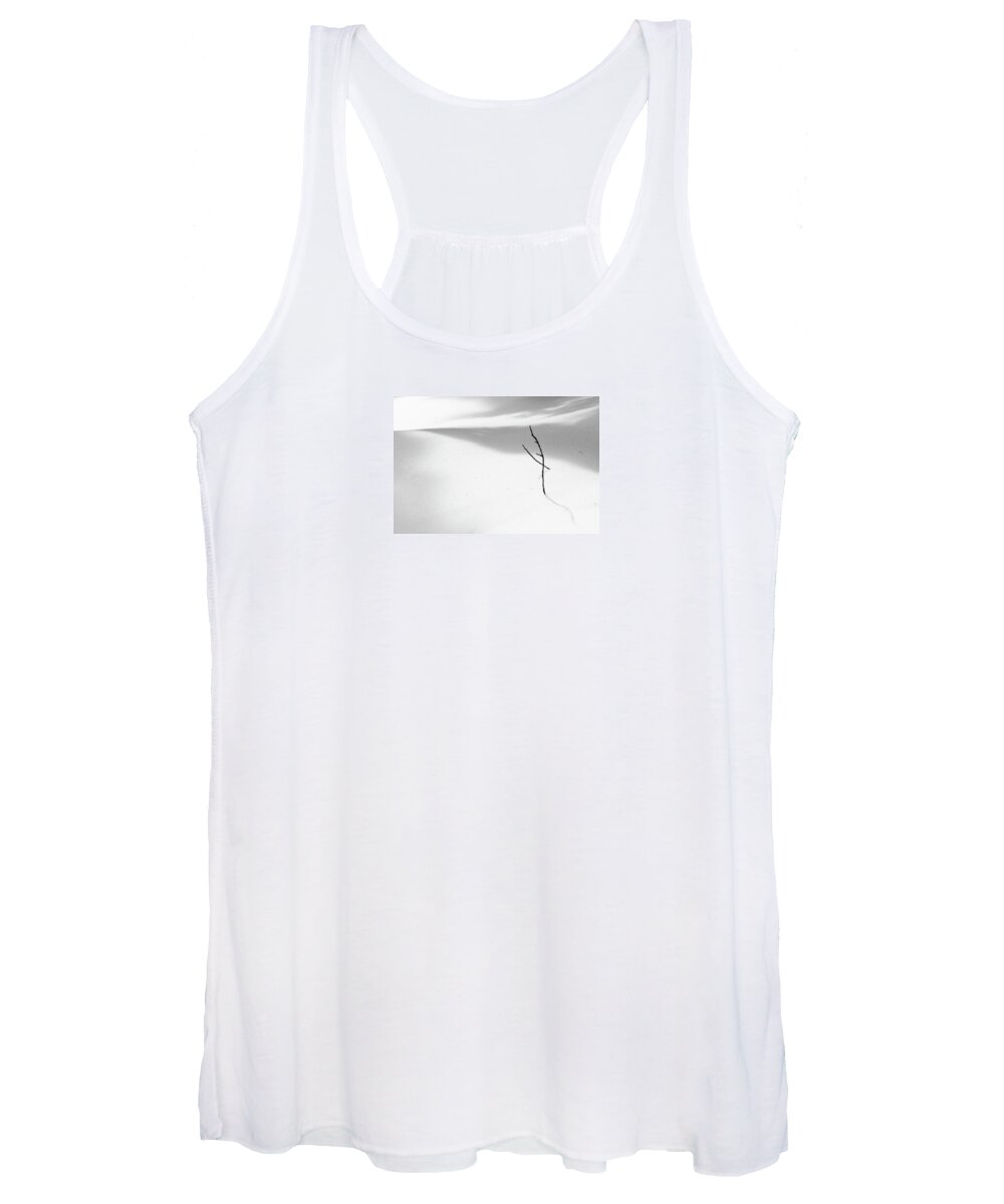 Snow Women's Tank Top featuring the photograph Winter Minimalism by Martin Vorel Minimalist Photography
