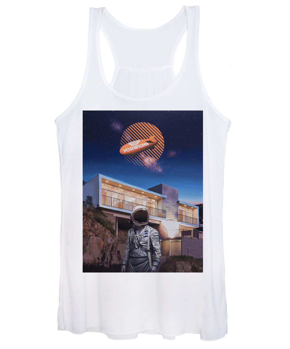  Women's Tank Top featuring the painting Yoshinoya by Scott Listfield