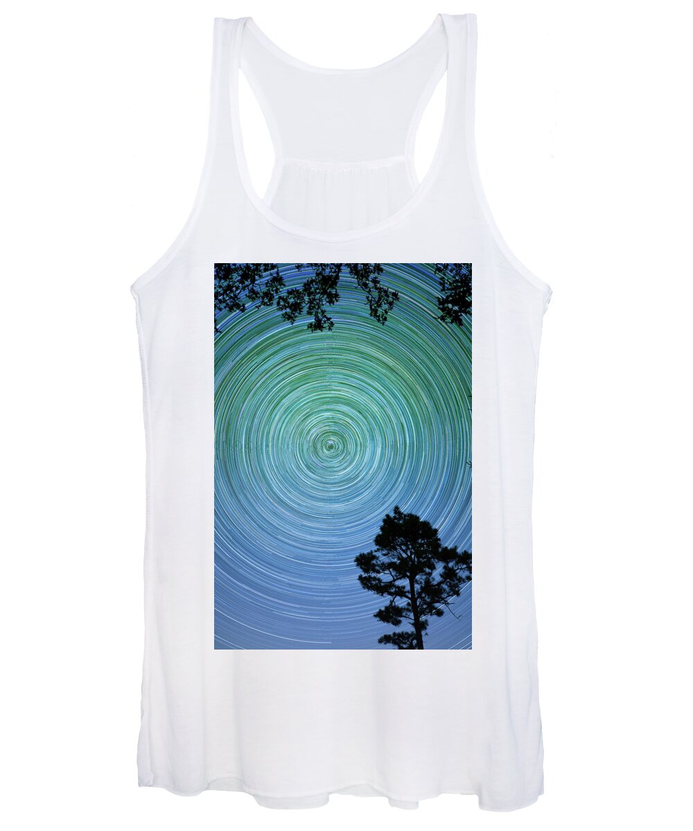 Night Photography Women's Tank Top featuring the photograph You Spin Me Round by KC Hulsman