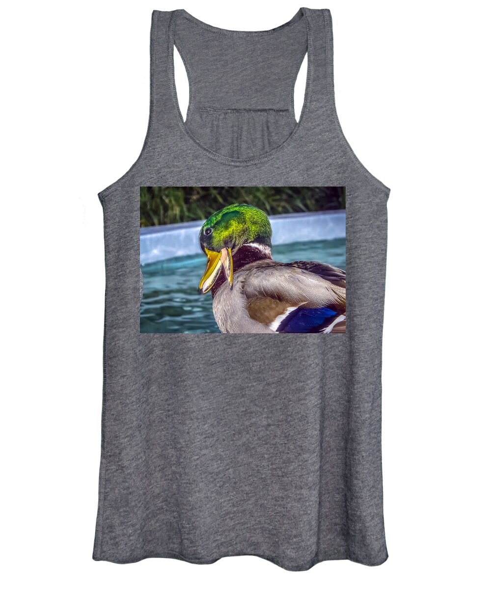 Anas Women's Tank Top featuring the photograph Anas platyrhynchos #1 by Traveler's Pics