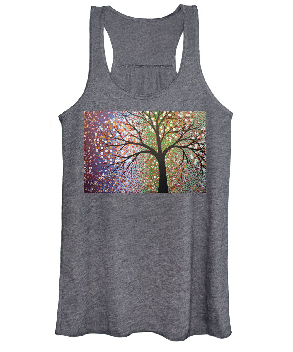 Nature Women's Tank Top featuring the painting Constellations #2 by Amy Giacomelli