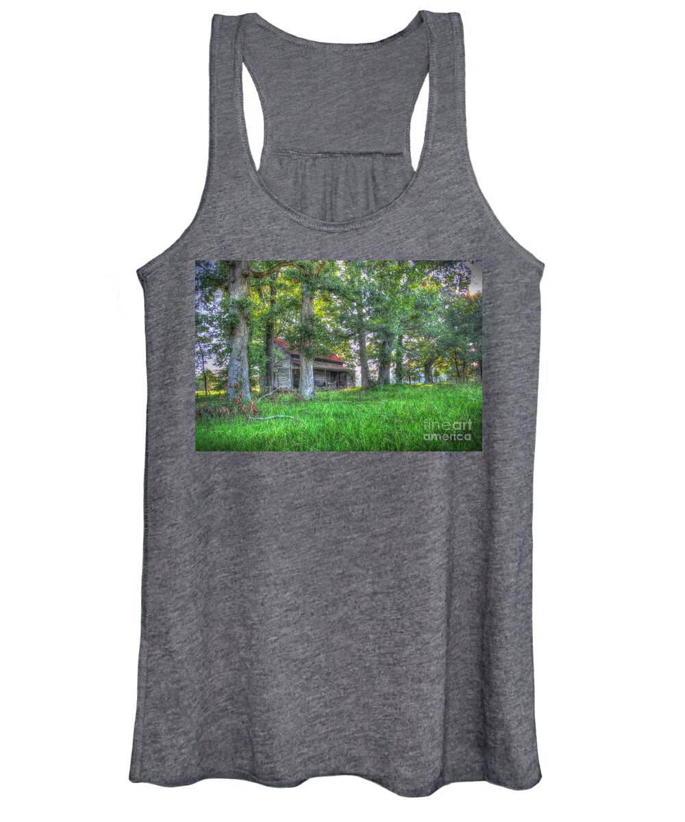 Ramshackle Women's Tank Top featuring the digital art Country Quiet #1 by Dan Stone