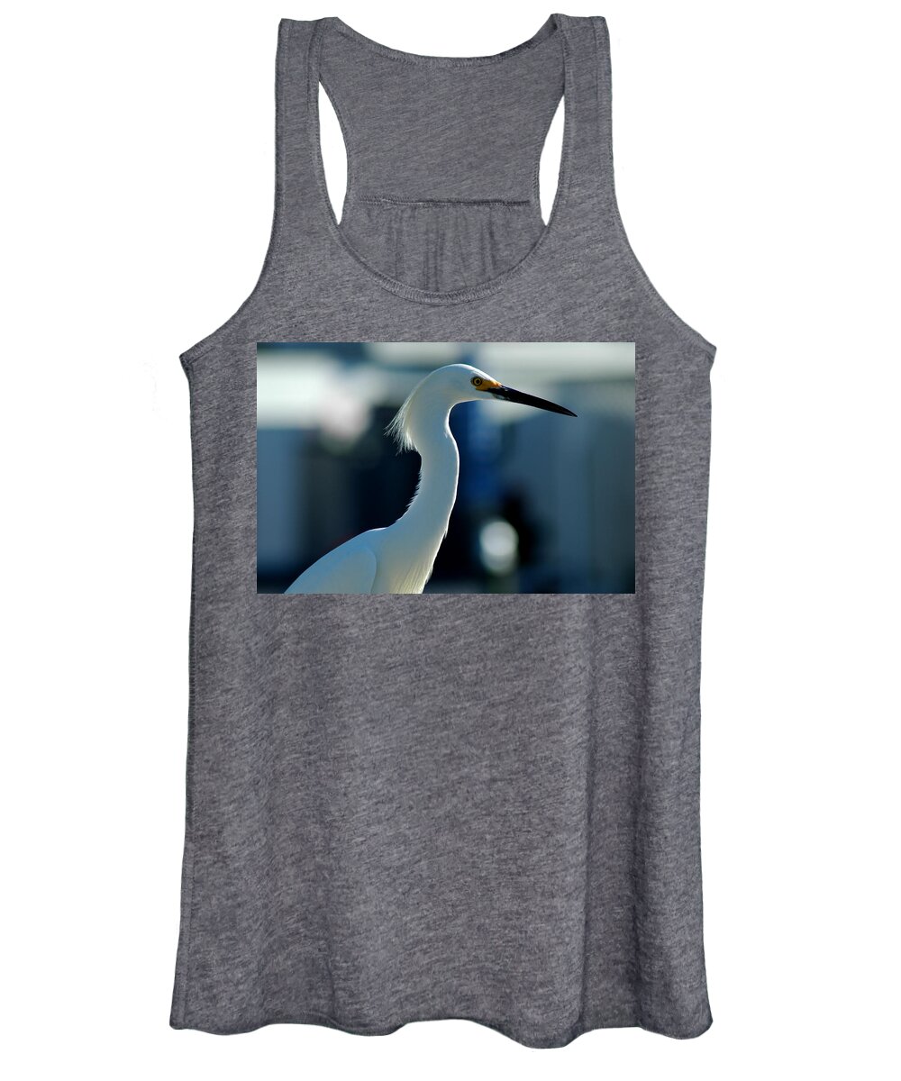 Egret Women's Tank Top featuring the photograph Egret Of Matlacha 2 #1 by David Weeks