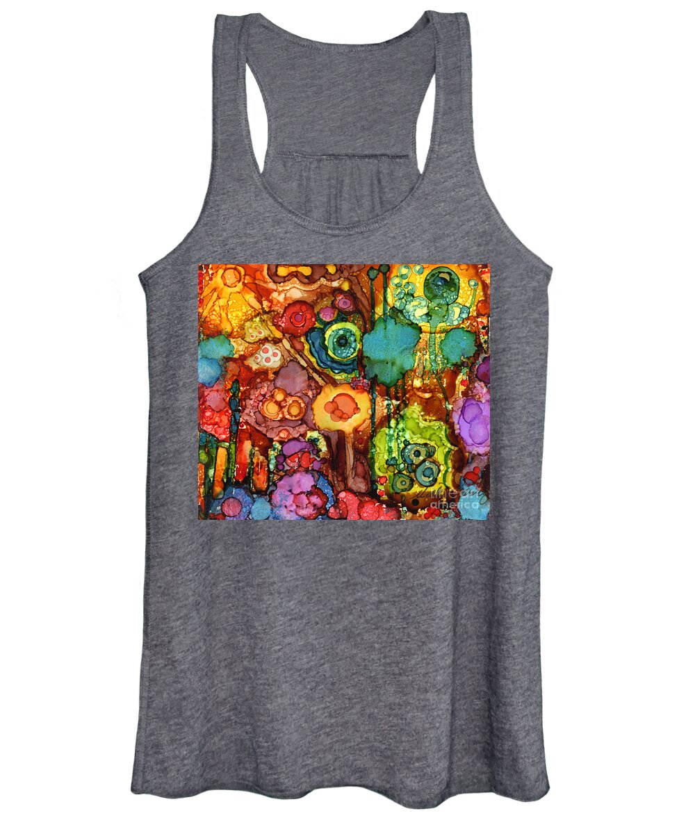 Abstract Women's Tank Top featuring the painting Number V #1 by Vicki Baun Barry