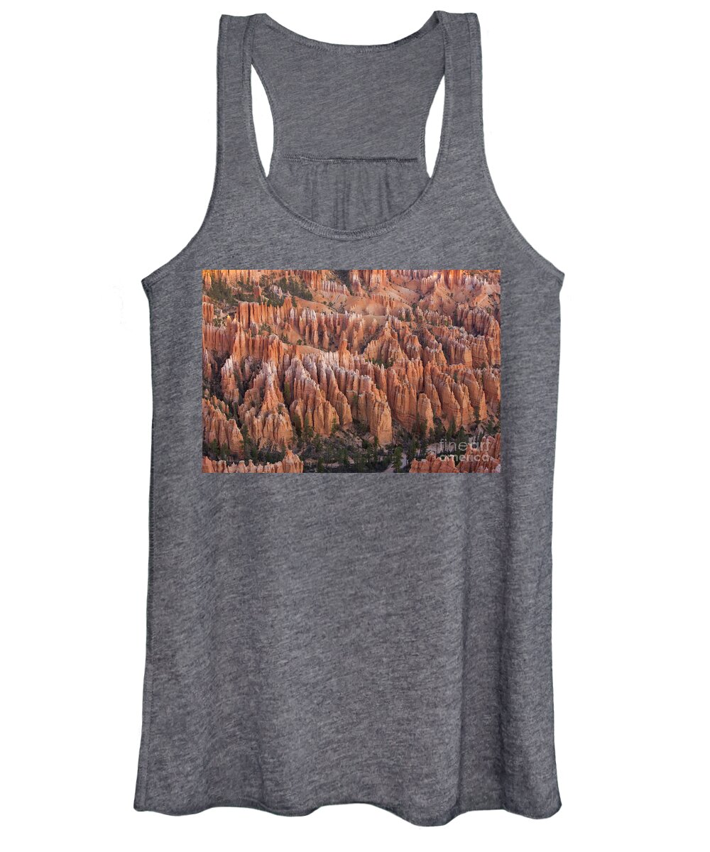 00431146 Women's Tank Top featuring the photograph Sandstone Hoodoos in Bryce Canyon by Yva Momatiuk and John Eastcott
