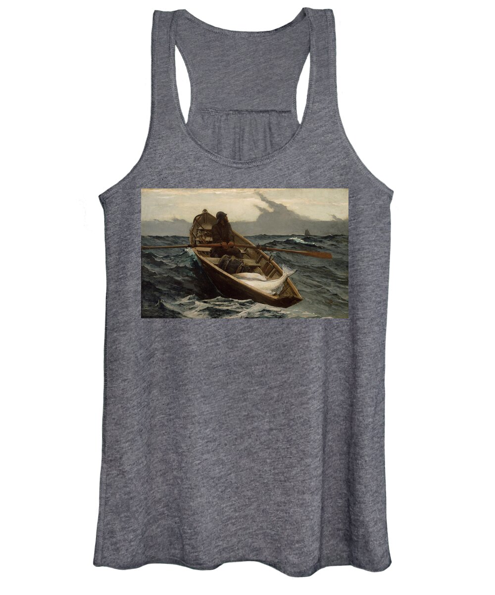 Fog Warning Women's Tank Top featuring the photograph The Fog Warning #1 by Winslow Homer