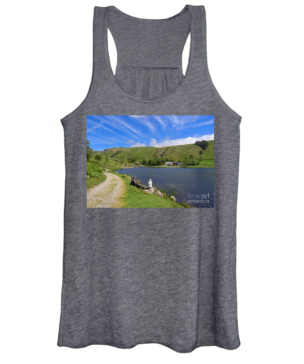 Tarn Women's Tank Top featuring the photograph Watendlath Tarn in Lake District National Park #2 by Louise Heusinkveld
