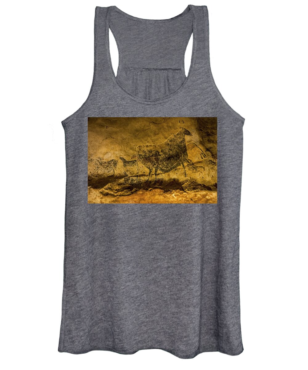 Aurochs Women's Tank Top featuring the photograph 140420p240 by Arterra Picture Library