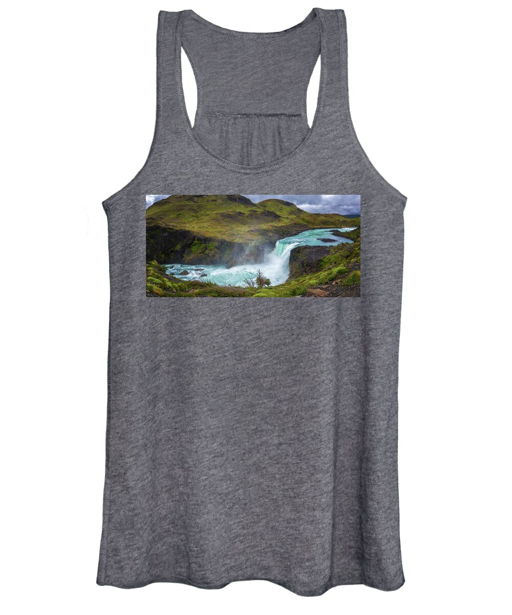 Photography Women's Tank Top featuring the photograph Elevated View Of The Salto Grande #2 by Panoramic Images