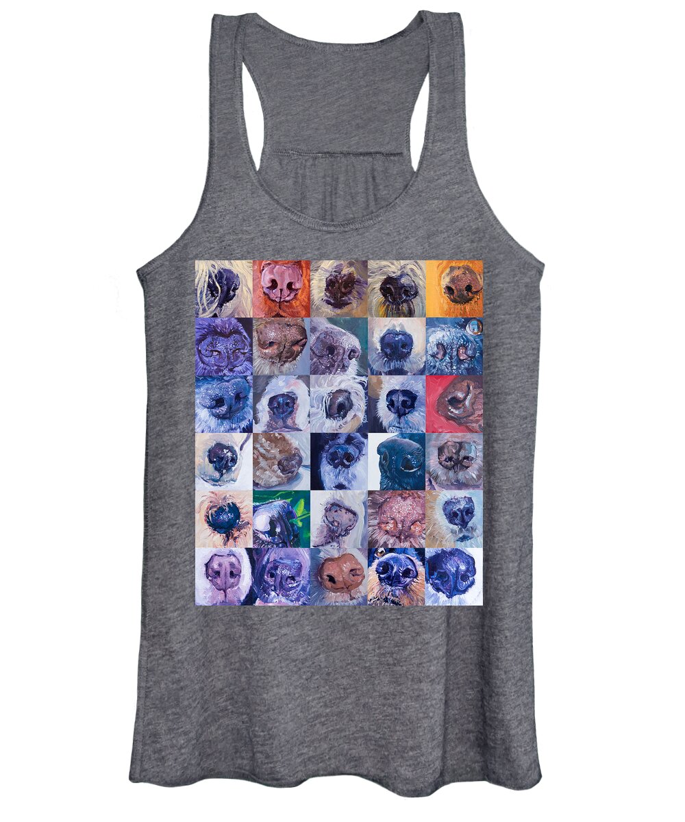 Lab Noses Women's Tank Top featuring the photograph 30 Noses in 30 Days by Sheila Wedegis