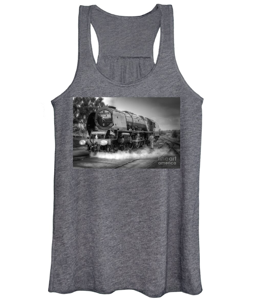 Steam Women's Tank Top featuring the photograph 46233 Duchess Of Sutherland by David Birchall