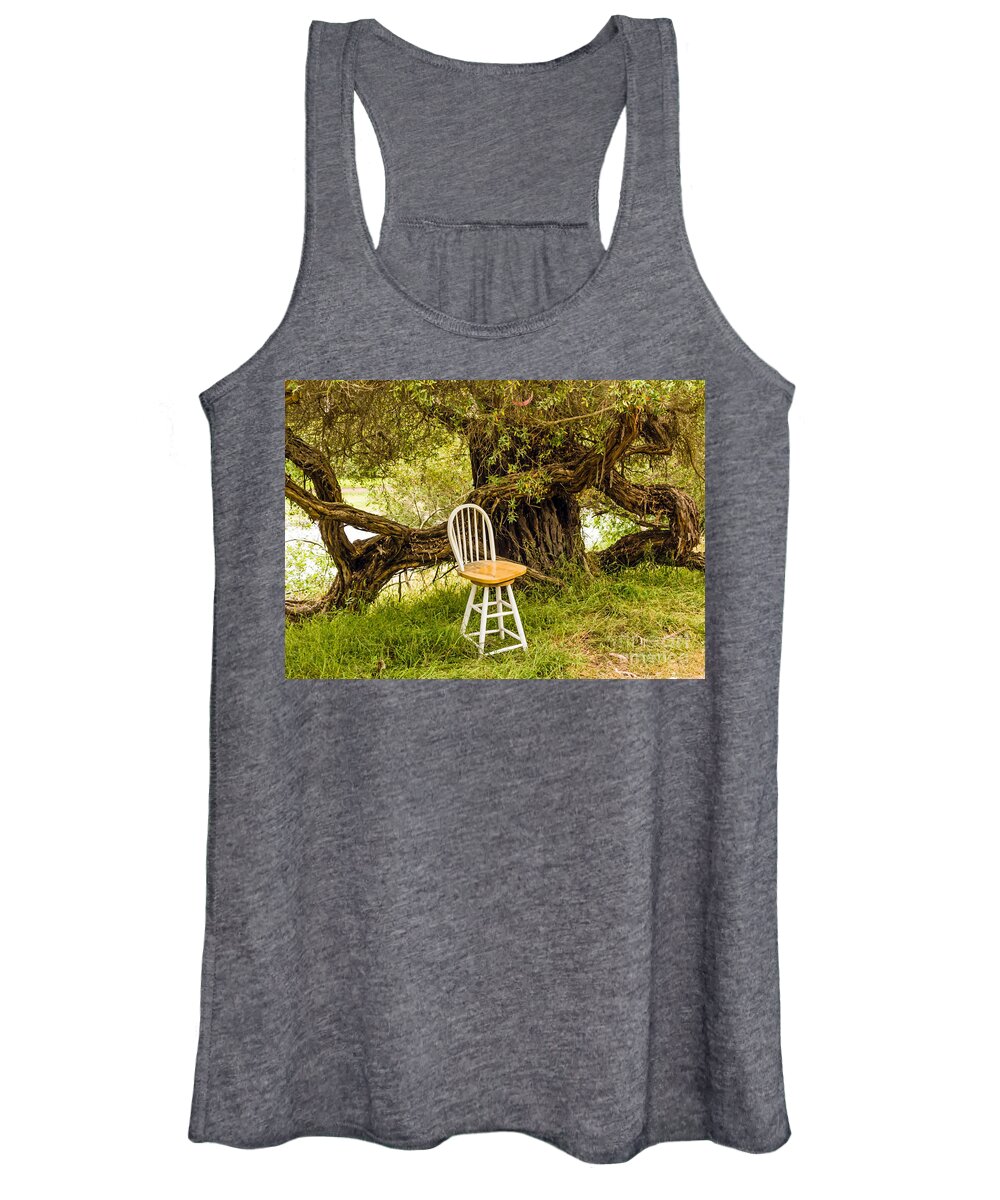 Brown Women's Tank Top featuring the photograph A Little Solitude by Kate Brown