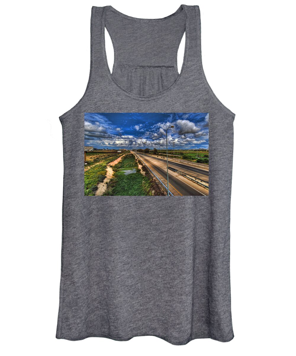 Landscape Women's Tank Top featuring the photograph a majestic springtime in Israel by Ron Shoshani