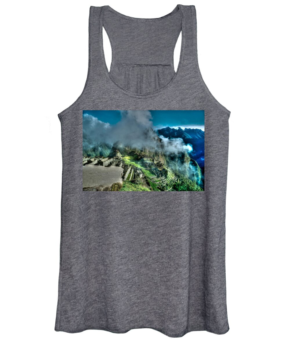Photograph Women's Tank Top featuring the photograph Above The Clouds by Richard Gehlbach