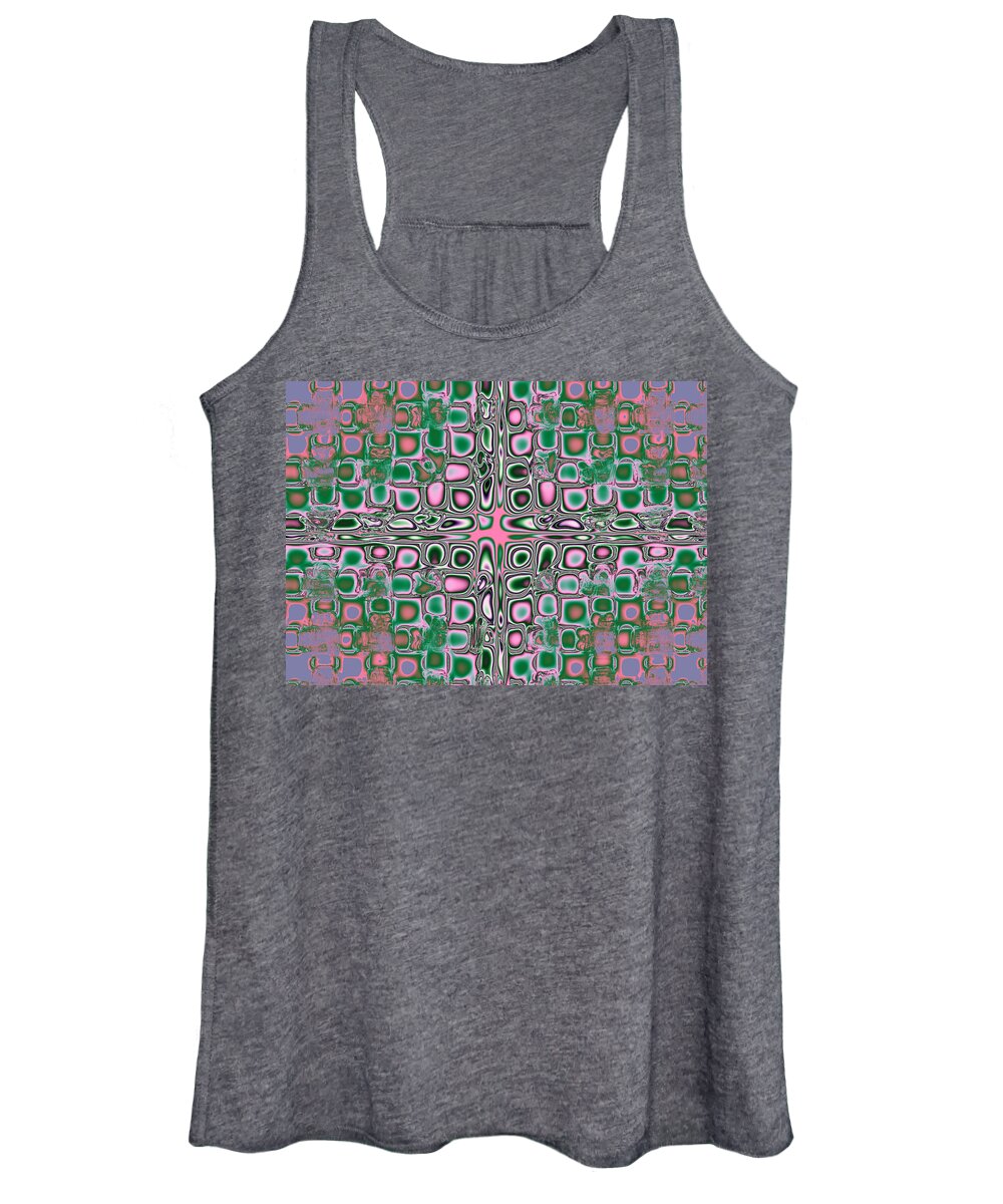 Fractal Women's Tank Top featuring the photograph Abstract Blocks by Lena Photo Art