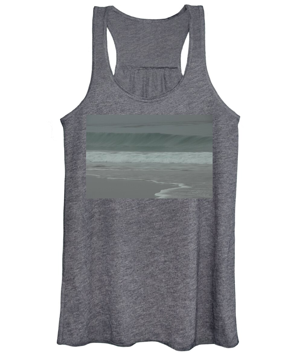 Ocean Women's Tank Top featuring the photograph Abstract Motion by Donna Blackhall