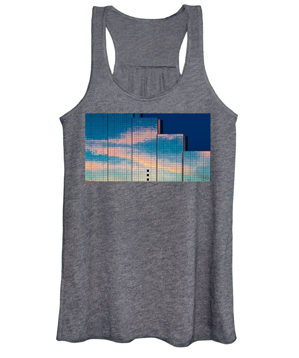Abstract Women's Tank Top featuring the photograph Abstract Sunset by Niels Nielsen