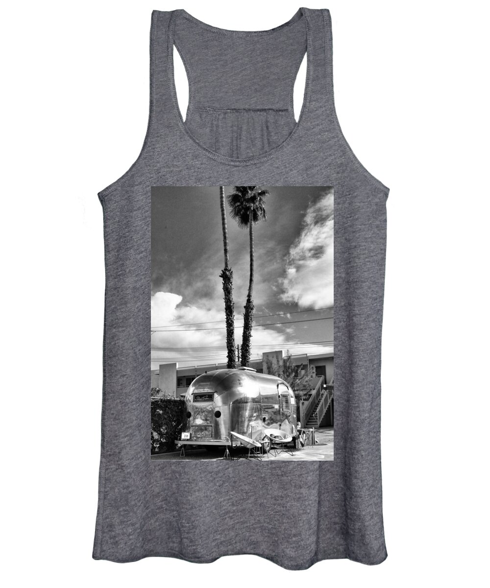  Airstream Women's Tank Top featuring the photograph TRAILER TREASURE Palm Springs CA by William Dey