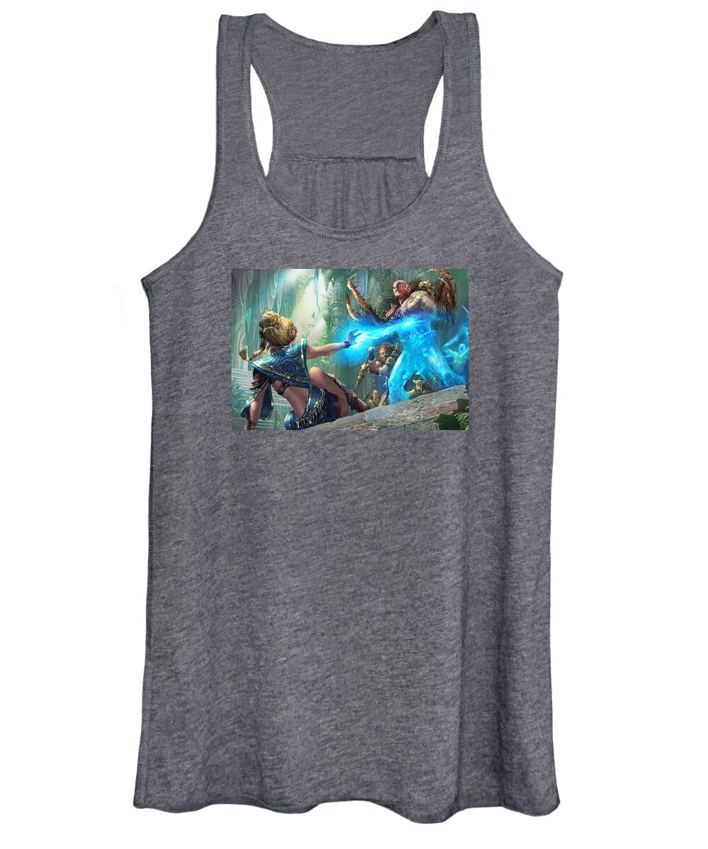 Magic The Gathering Women's Tank Top featuring the digital art Aetherize by Ryan Barger