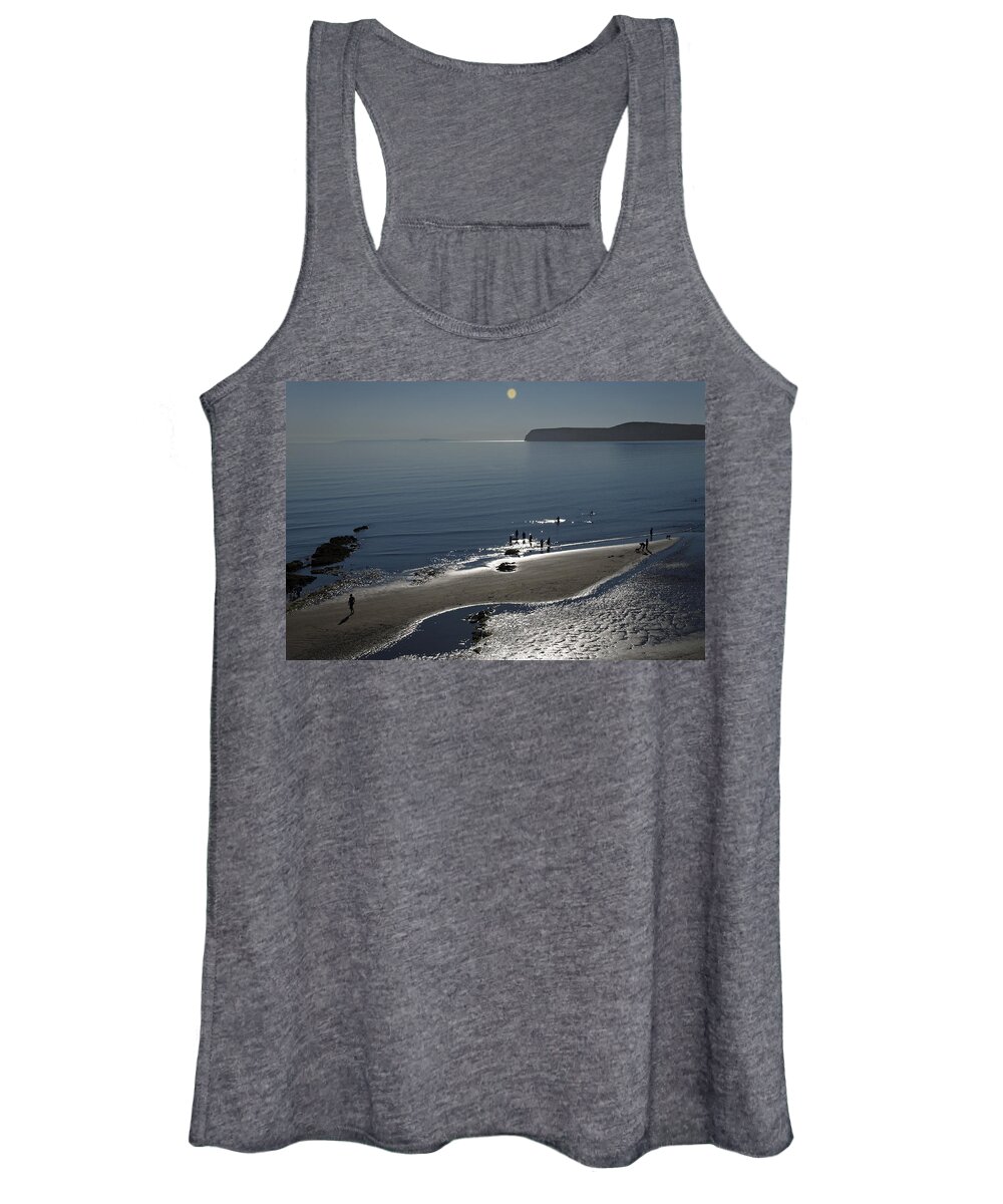 Britain Women's Tank Top featuring the photograph Against The Light - Compton Bay by Rod Johnson