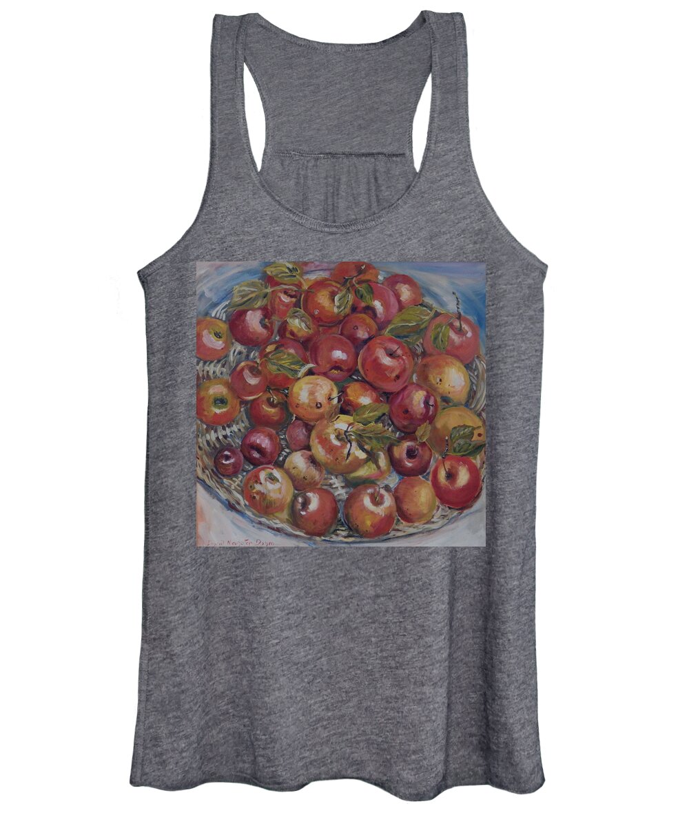 Apples Women's Tank Top featuring the painting Apples by Ingrid Dohm