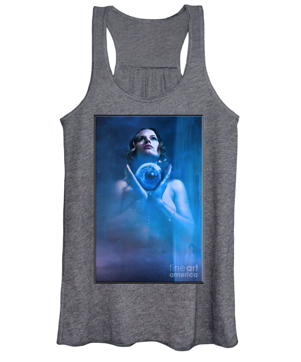 Recre8creation Women's Tank Top featuring the digital art Celestial Goddess by Recreating Creation