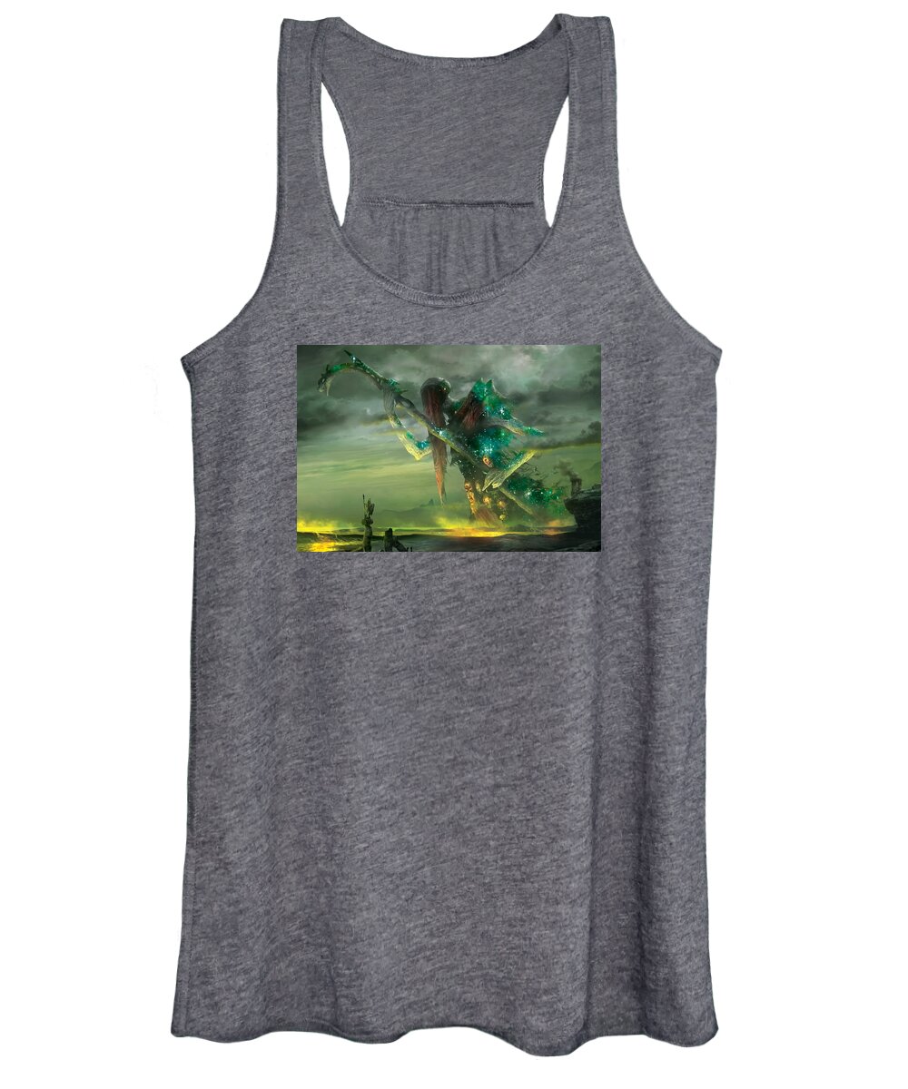Ryan Barger Women's Tank Top featuring the digital art Athreos God of Passage by Ryan Barger