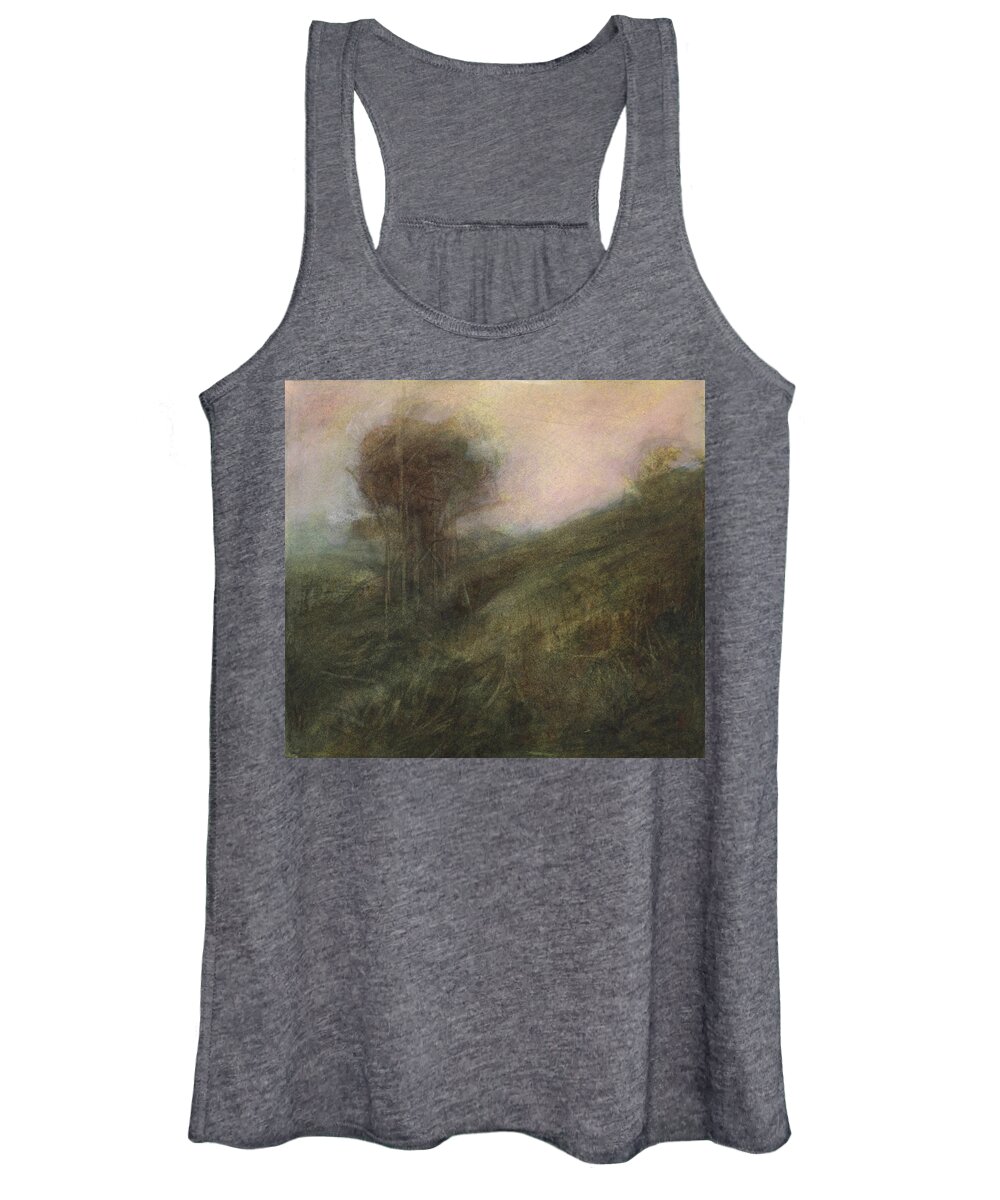 David Ladmore Women's Tank Top featuring the painting Beacon Hill September by David Ladmore