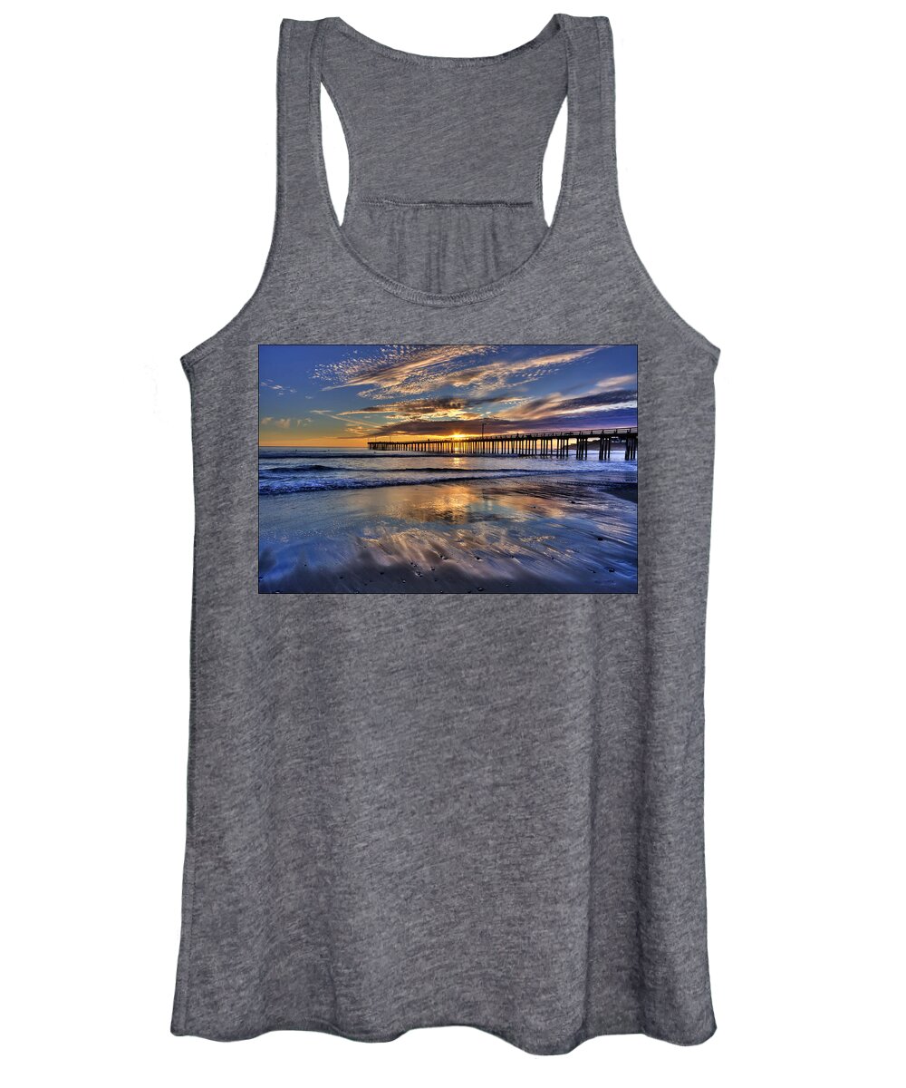 Sunset Women's Tank Top featuring the photograph Beautiful Cayucos by Beth Sargent