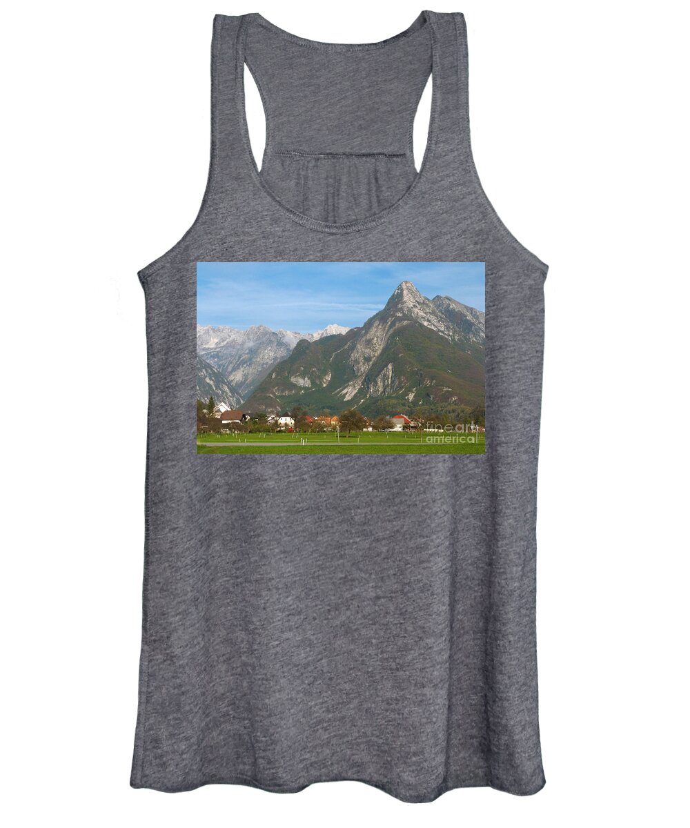 Bovec Women's Tank Top featuring the photograph Bovec - Slovenia #2 by Phil Banks