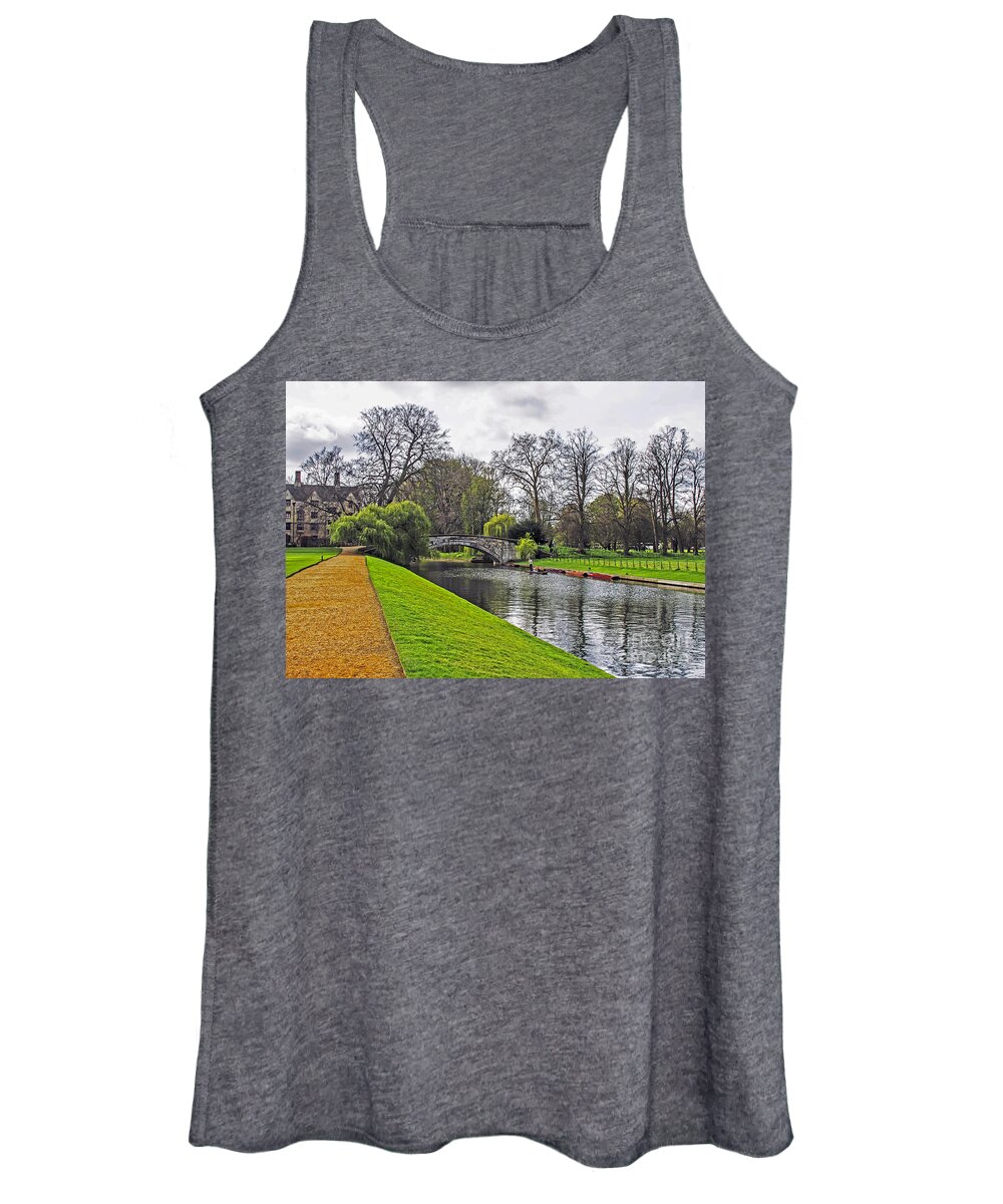 Travel Women's Tank Top featuring the photograph Bridge Over River Cam by Elvis Vaughn