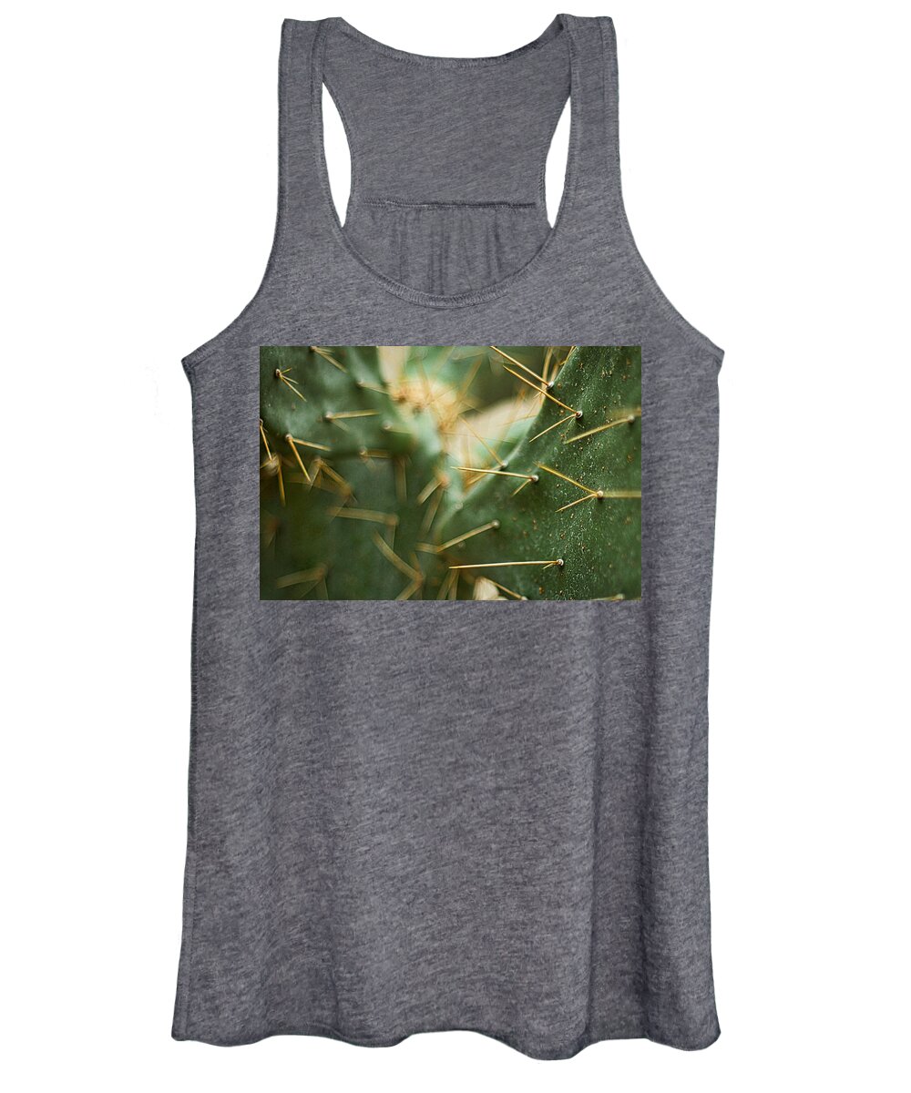Cactus Women's Tank Top featuring the photograph Cactus Abstract by Stuart Litoff