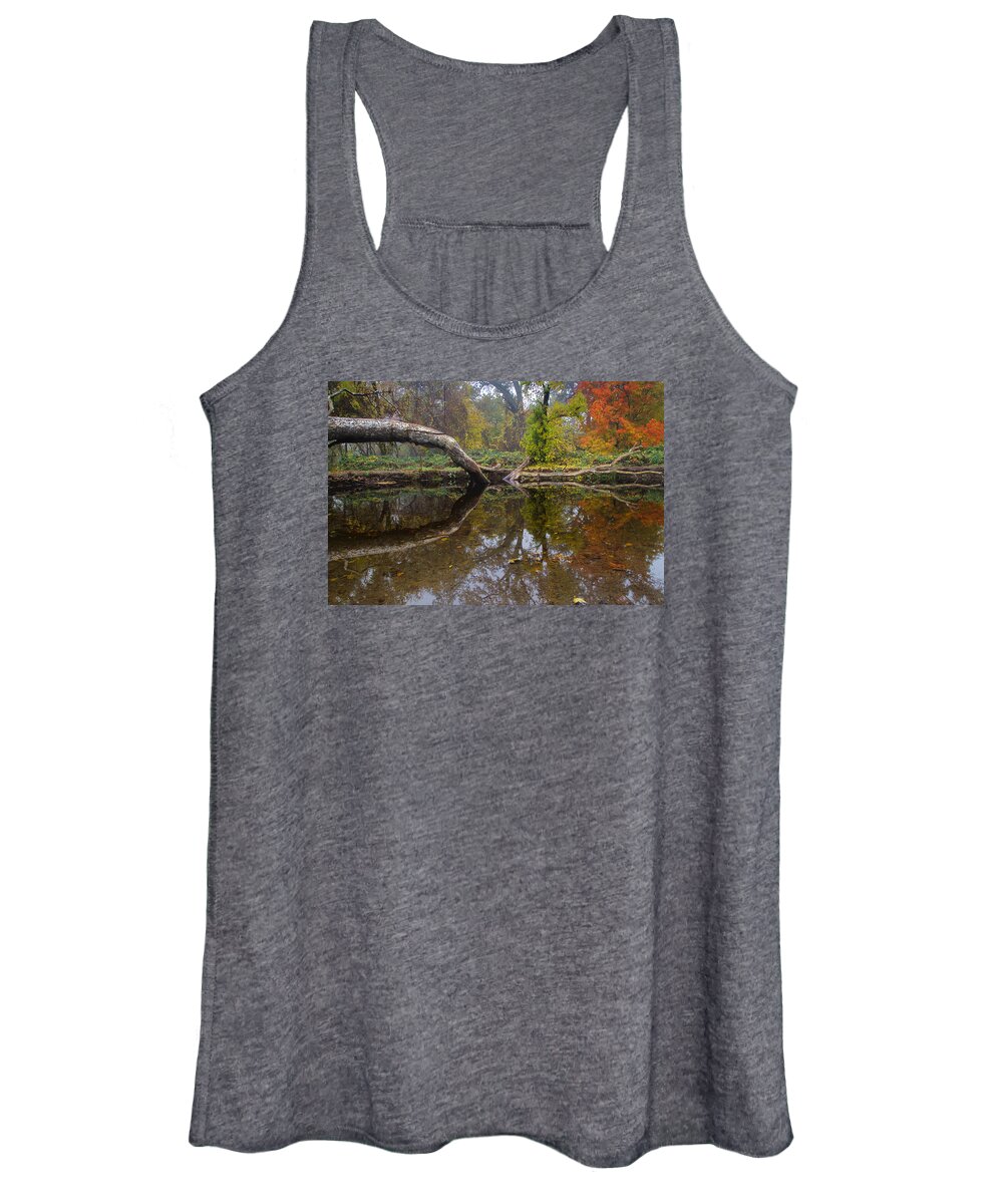 Chico Women's Tank Top featuring the photograph Calm On Big Chico Creek by Robert Woodward