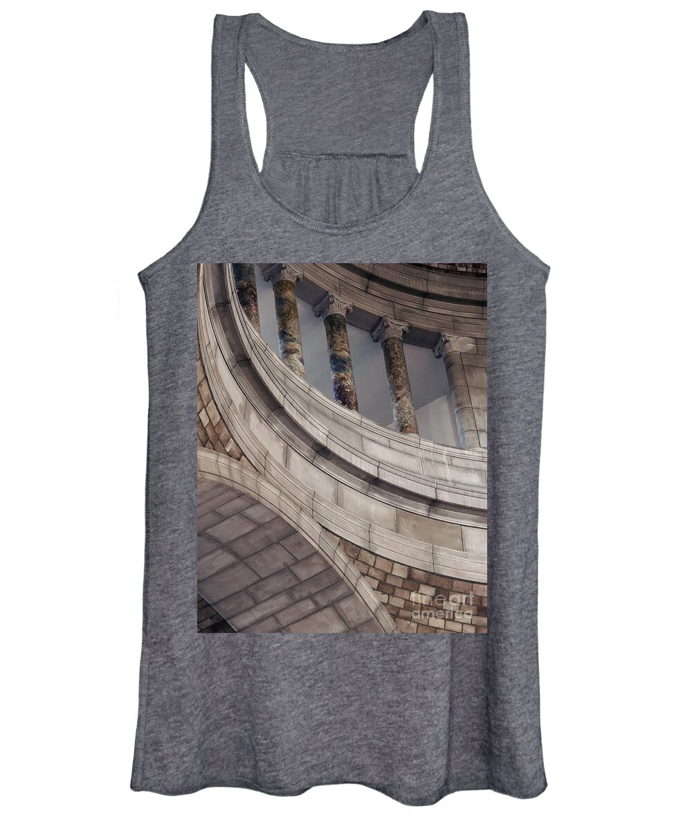 Nebraska Women's Tank Top featuring the photograph Capitol Curves by Art Whitton