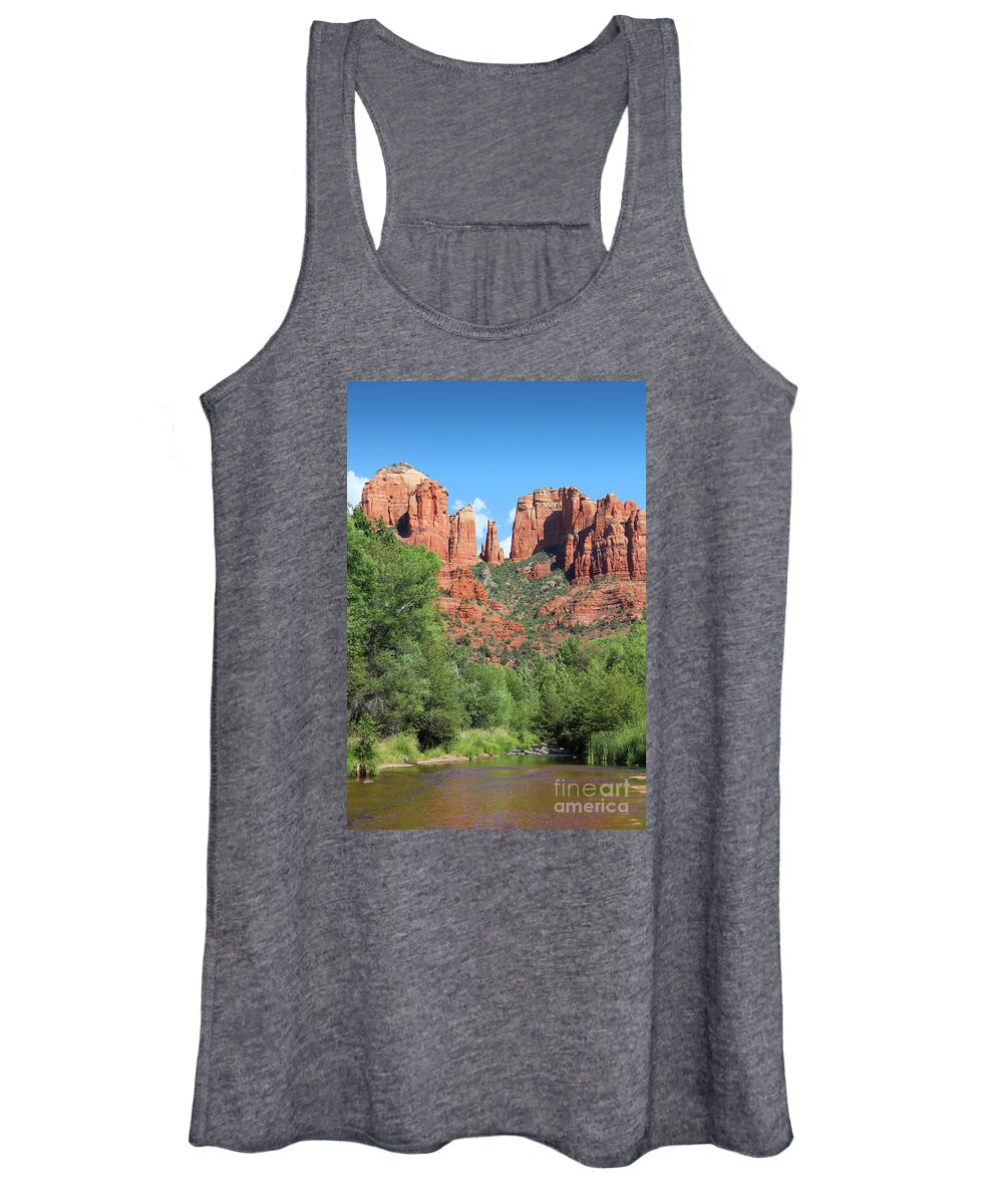 Cathedral Women's Tank Top featuring the photograph Cathedral Rock Sedona by Jemmy Archer