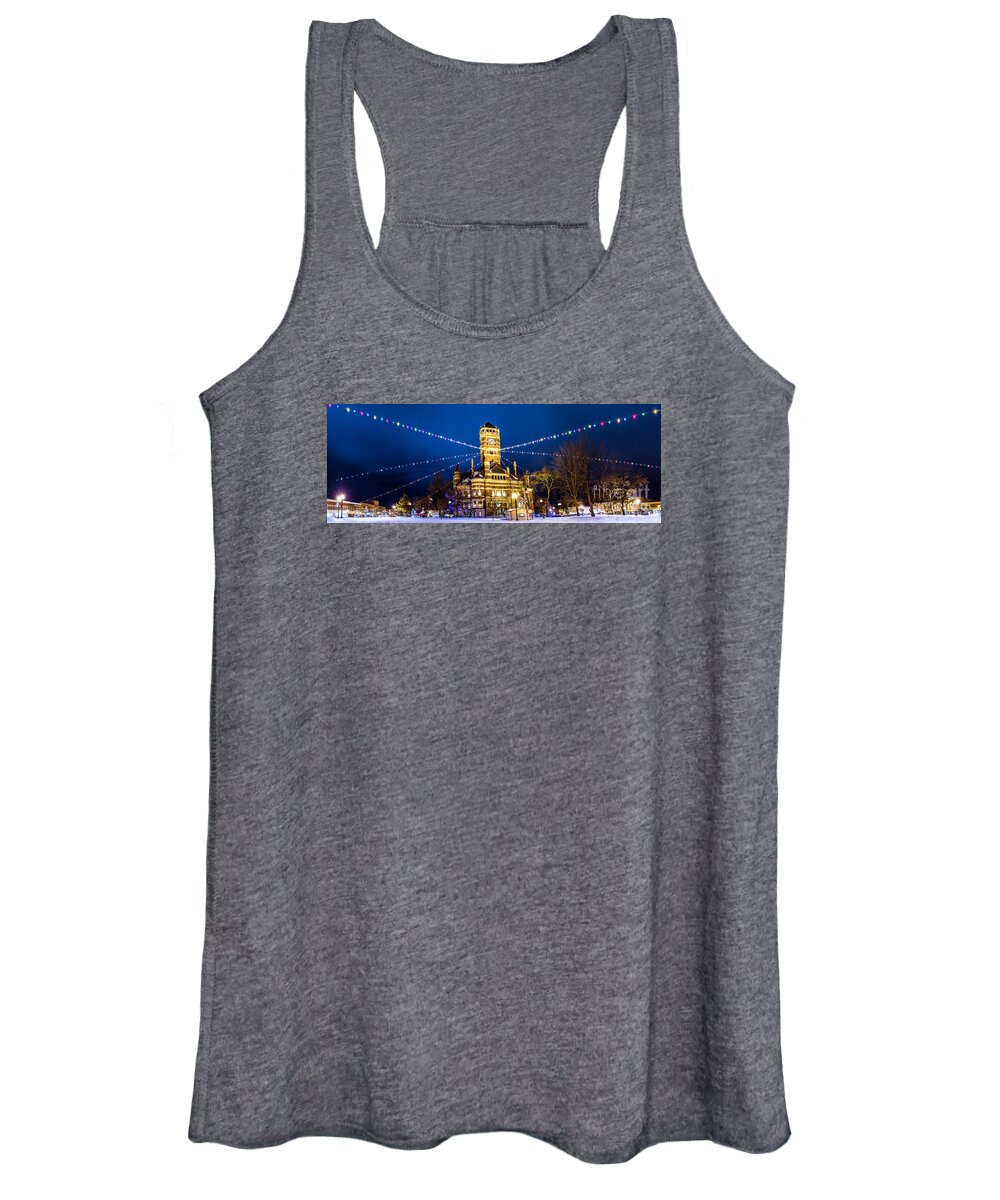  Women's Tank Top featuring the photograph Christmas On The Square by Michael Arend