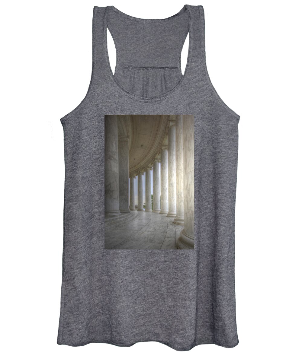 Sold Women's Tank Top featuring the photograph Circular Colonnade of the Thomas Jefferson Memorial by Shelley Neff