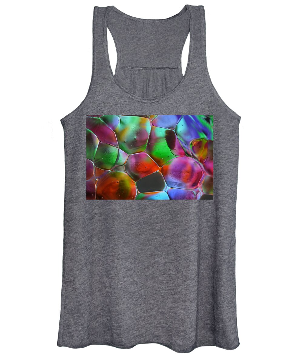 Glass Women's Tank Top featuring the photograph Colorful Blown Glass by Liz Mackney