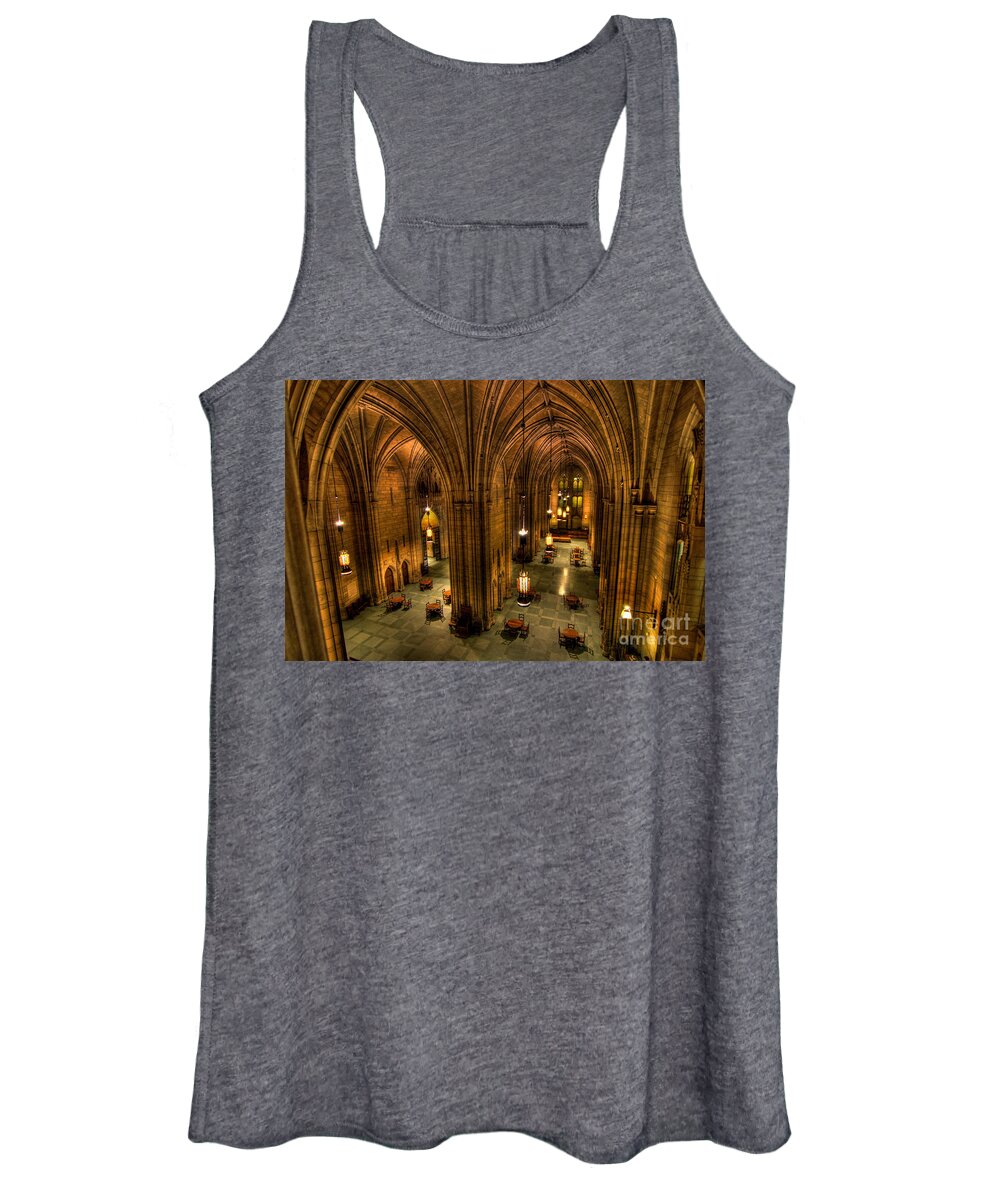 Allegheny County Women's Tank Top featuring the photograph Commons Room Cathedral of Learning University of Pittsburgh by Amy Cicconi