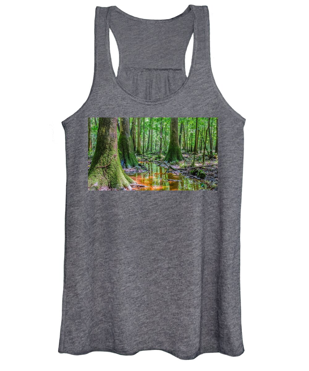Forest Women's Tank Top featuring the photograph Congaree National Park by Traveler's Pics